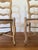 1960s Pair of Mid 20th Century French Provincial Rush Seat Ladder Back Dining Chairs For Sale - Image 5 of 5