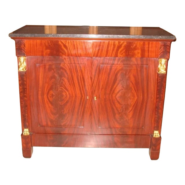Return of Egypt Style Buffet in Mahogany For Sale