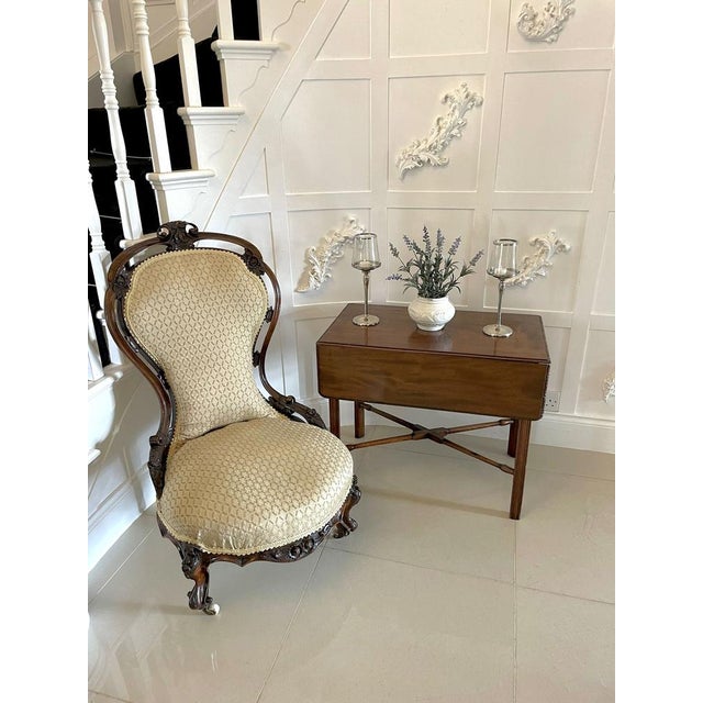 Antique Chippendale Mahogany Children's Pembroke Table, 1760 For Sale - Image 3 of 16