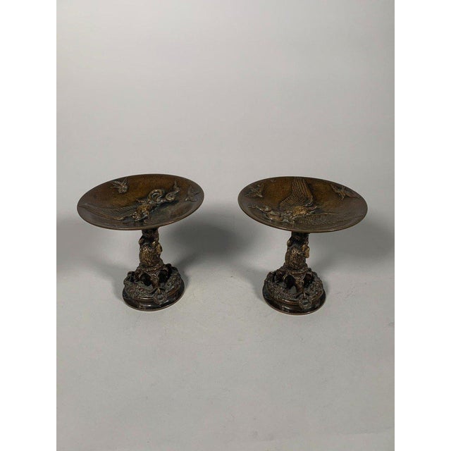 Figurative Christophe Fratin (1801-1864) Pair of Bronze Cups with Bears For Sale - Image 3 of 11