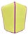 Autumn Green Lampshade With Plum Purple Trim For Sale