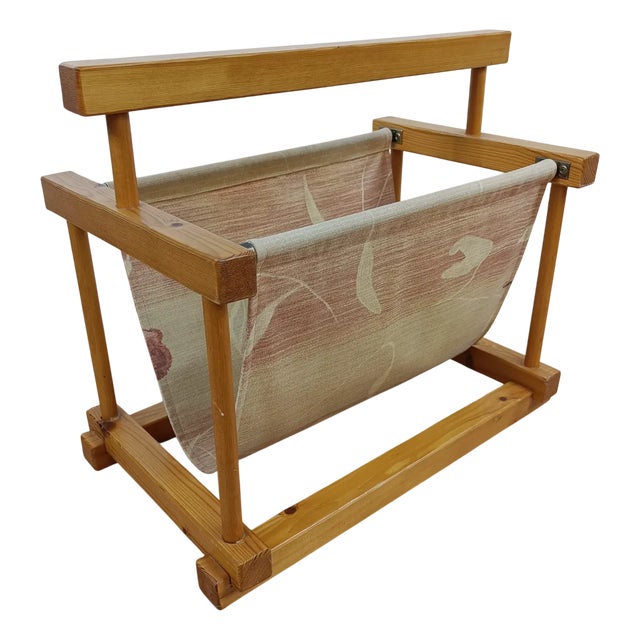Vintage Magazine Rack, 1970s For Sale