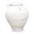 Stately Tall White Ribbed Greek Urn For Sale
