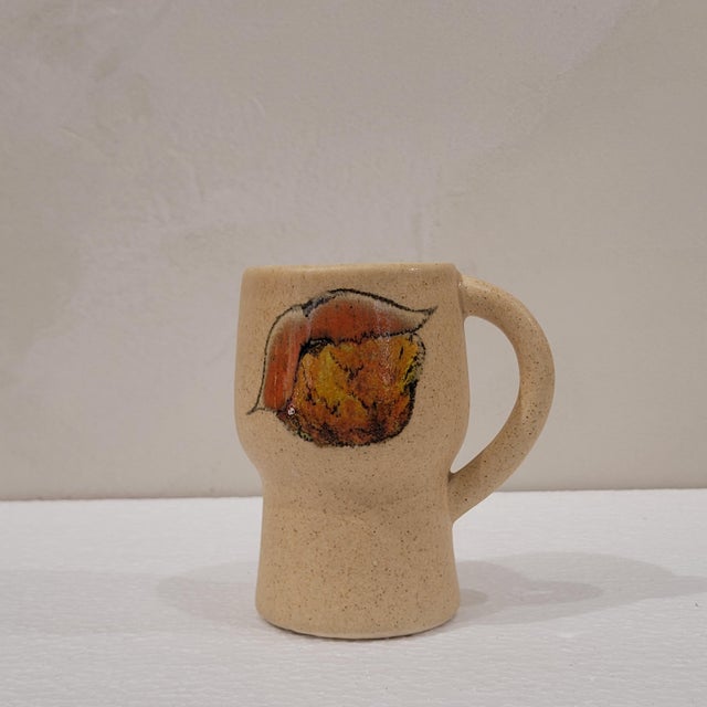 Pitcher and Glasses from Bresse Ceramics, France, 1960s, Set of 7 For Sale - Image 10 of 14