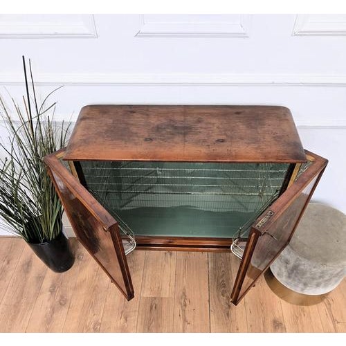 Vintage Italian Art Deco Bar Cabinet in Walnut, 1950s For Sale - Image 9 of 12