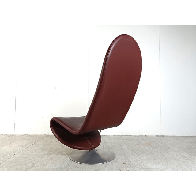 1-2-3 High Back Chairs attributed to Verner Panton for Fritz Hansen, 1973, Set of 2 For Sale - Image 13 of 14