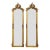 French Style Gold Leaf Floor Mirror Set – 2 Mirrors, 6 Ft Tall Elegant Décor For Sale