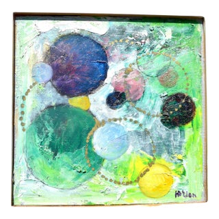 "Emerald Spaces" Oil Painting by Martha Holden For Sale