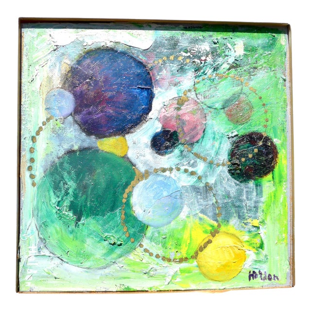 "Emerald Spaces" Oil Painting by Martha Holden For Sale