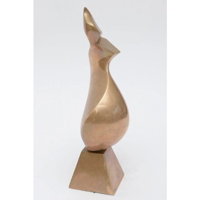 1980s Vintage Antonio Grediaga Kieff Bronze Abstract Sculpture For Sale - Image 5 of 10