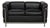 Black Leather and Chrome LC2 Two-Seater Sofa by Le Corbusier for Cassina For Sale