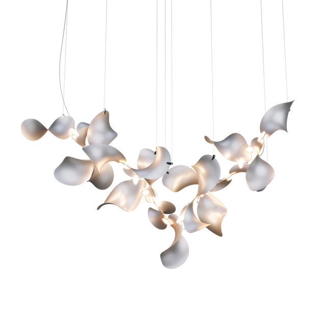 Dune 20 Cluster Pendant Light with Silver Anodized Shades by Daniel Becker For Sale - Image 10 of 10