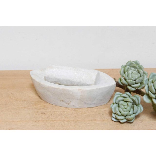 Handcrafted Marble Spice Grinder For Sale In Los Angeles - Image 6 of 6