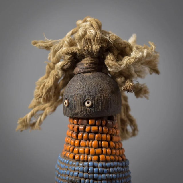 Early 20th Century Original Namchi Namji Beaded Fertility Doll Cameroon For Sale - Image 4 of 9