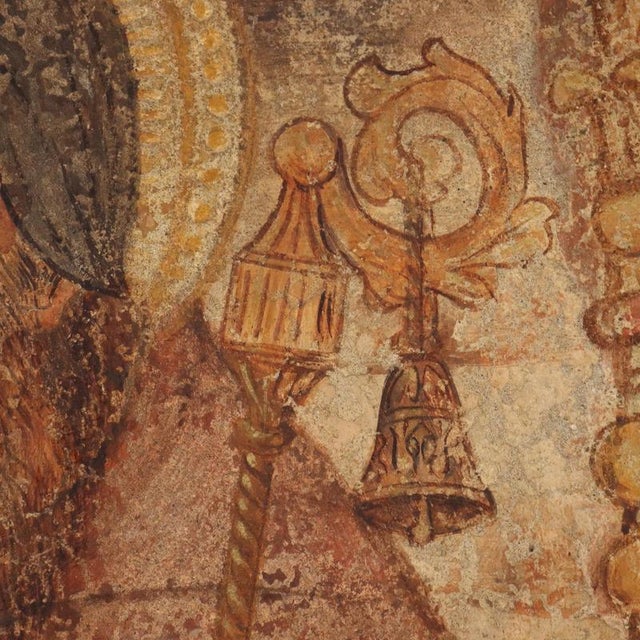Imitation Fresco Fragment with Face of Saint Anthony the Abbot For Sale - Image 5 of 11