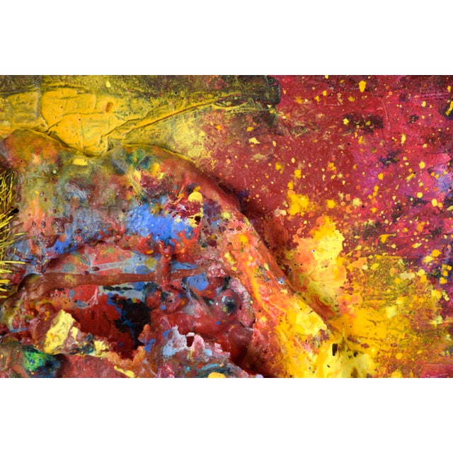 Galaxy Assemblage - Abstract Expressionist Composition in Acrylic on Canvas by Charles David Francis For Sale - Image 9 of 10