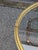 1970s Baker Attributed Oval Faux Bamboo Brass and Glass Coffee Table, C. 1970s For Sale - Image 5 of 9