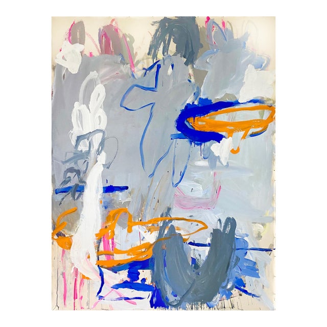 Contemporary Abstract Acrylic on Canvas "Lost and Found" by Macha Poynder For Sale