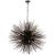 Strada Large Round Chandelier in Aged Iron Designer: Kelly Wearstler Canopy: 4.75" Round Mounting: Chain Shade Detail: No...