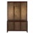 Brown Colonial Hutch, Hand Rubbed Brown For Sale - Image 8 of 9