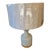 Late 20th Century Milk White and Gold Table Lamp For Sale