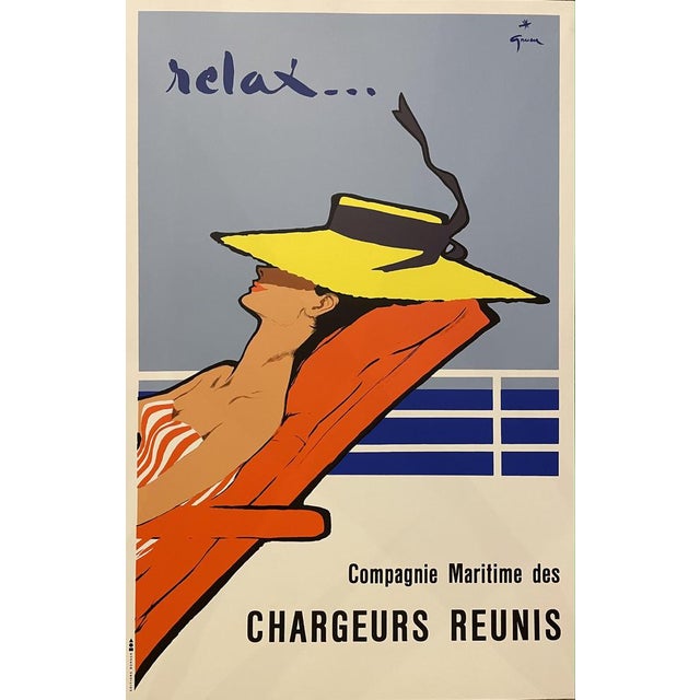 Rene Gruau, Relax, 1973, Silkscreen For Sale - Image 7 of 7