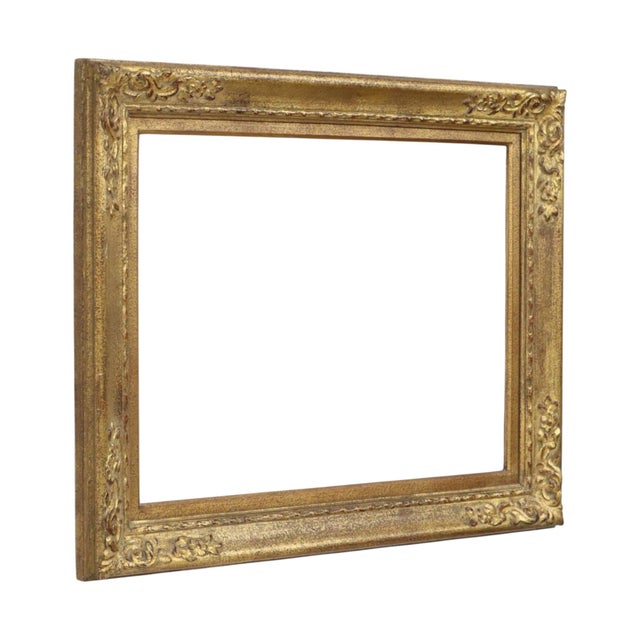 Baroque Gold-Colored Pine Wood Frame For Sale - Image 6 of 18
