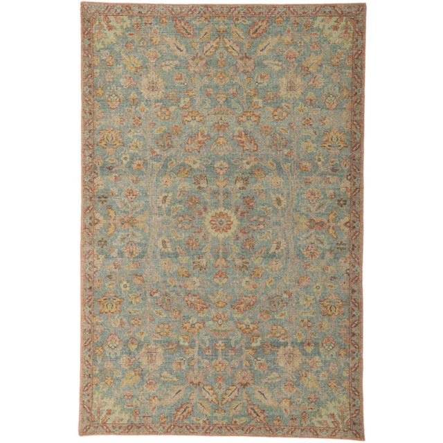 Distressed Rug With Modern Vintage Style, 05'03 X 07'11 For Sale - Image 9 of 9