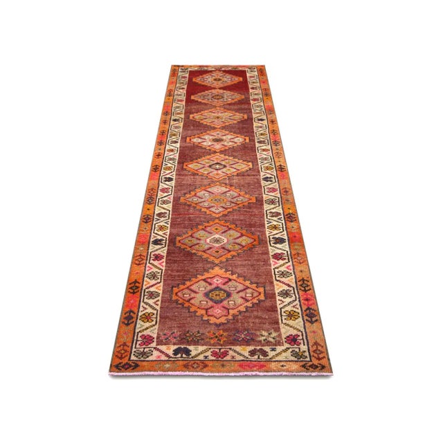 1960s Turkish Oushak Runner For Sale In Los Angeles - Image 6 of 6