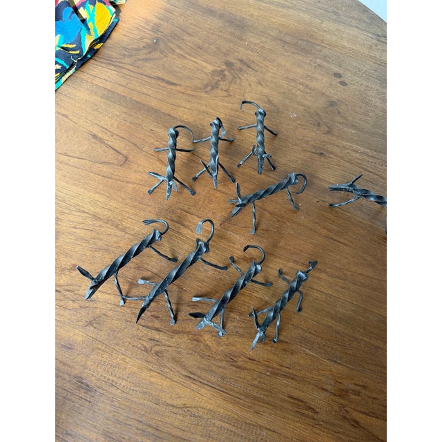 Vintage Brutalist Zoomorphic Knife Rest, 1950s, Set of 12 For Sale - Image 18 of 18