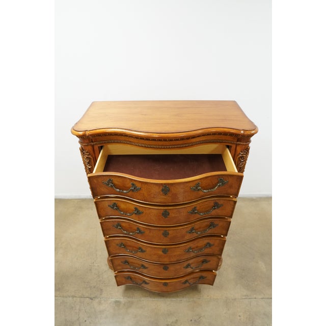 Brown Vintage Traditional Serpentine 6-Drawer Chest For Sale - Image 8 of 18