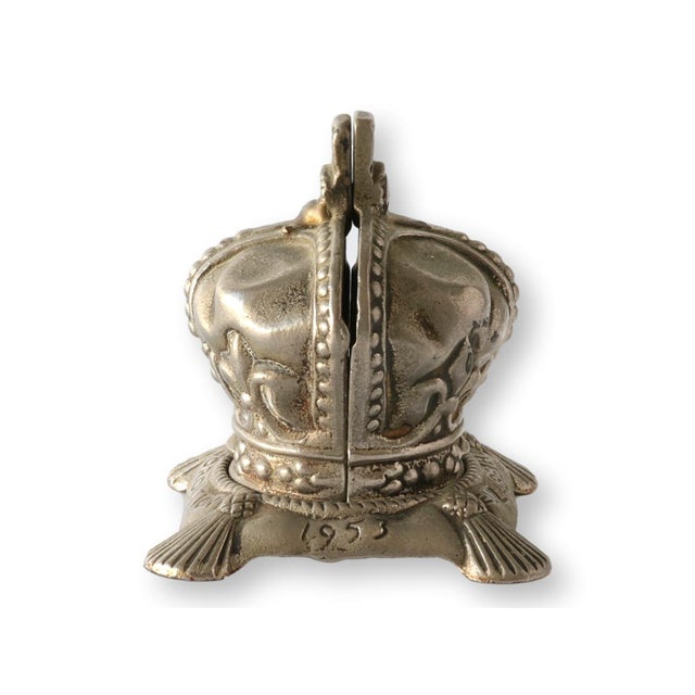 English Queen Elizabeth II Coronation Coin Bank, England 1953 For Sale - Image 3 of 5