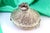 Metal Silver Bonbon Box with Embossed Floral Motifs and Dove-Shaped Knob on the Hinged Lid and Two Handles For Sale - Image 7 of 8