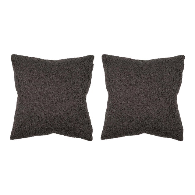 Teddy Slate 22x22 Pillow, A Pair For Sale