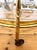 Brass Round Serving Trolley with Smoked Glass Shelves and Removable Tray, 1960s For Sale - Image 6 of 9