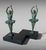 An unusual and highly decorative pair of Art Deco bookends depicting two elegant dancers. The set was crafted between 1930...