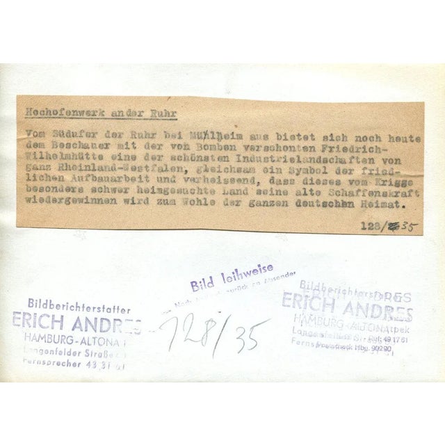 Ruhr Area Müllheim 1947, Germany, 1955 For Sale - Image 4 of 5