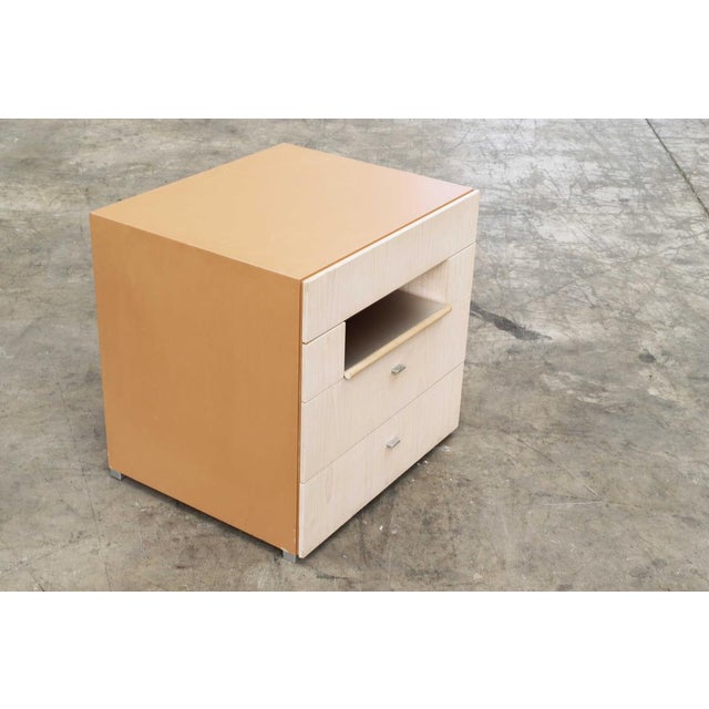 Vintage Nightstand in Beech, 1983 For Sale - Image 4 of 12