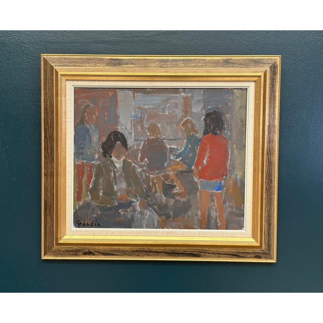 Svän Grandin, Gathering, 1960s, Oil on Canvas, Framed For Sale - Image 12 of 18