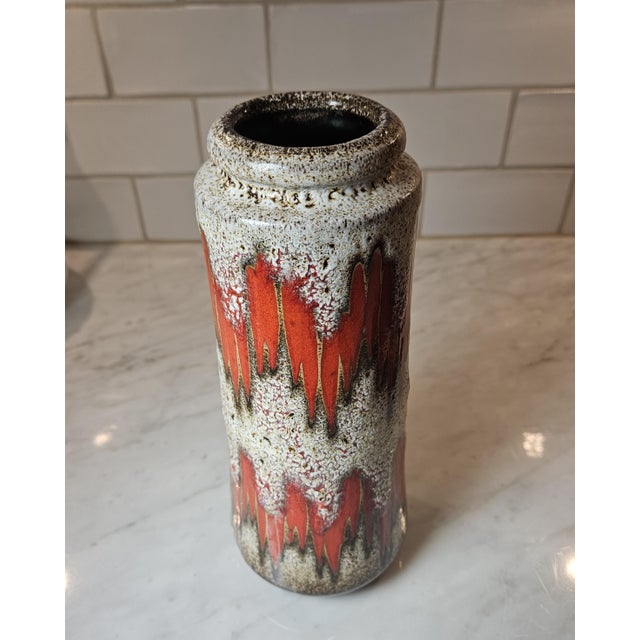1960s MCM "Fat Lava" Vase by Scheurich Keramik For Sale - Image 9 of 12