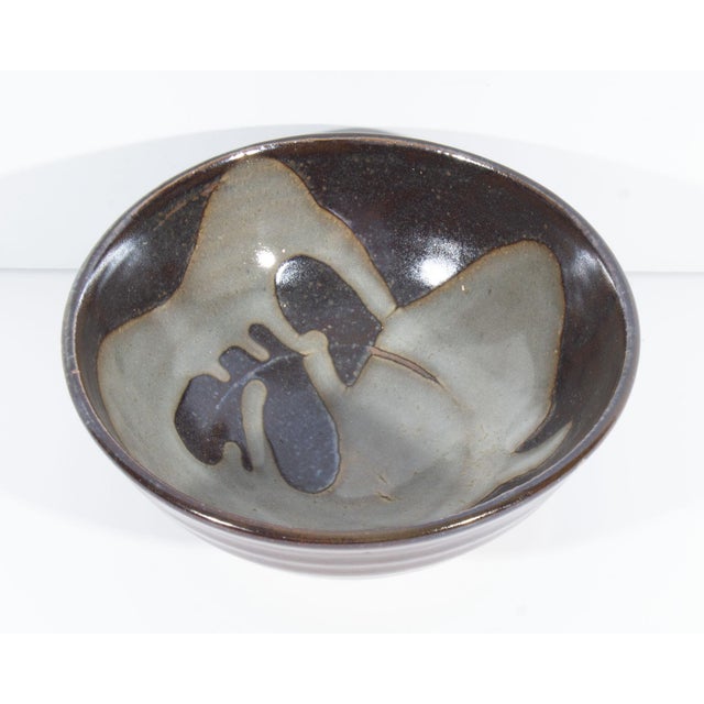 Contemporary Studio Pottery Stoneware Bowl by Byron Temple For Sale - Image 3 of 7