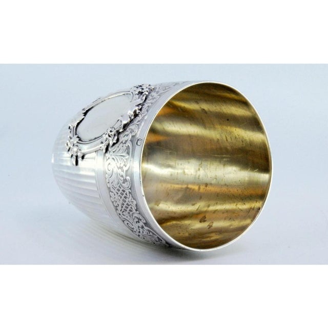 Silver Cup with Fluted Edges, in Very Good conditions. Designed before 1890 This piece has an attribution mark, I am sure...