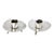 Mexican Modernist Sterling Candle Holders, Signed For Sale