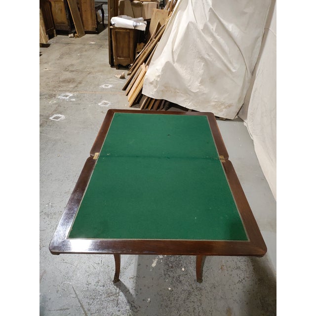 Early 20th Century French Louis XV Style Marquetry Convertible Game Table With Chess & Backgammon For Sale In New Orleans - Image 6 of 17