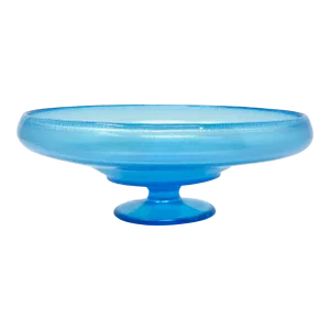 Early 20th Century Blue Stretch Glass Compote