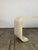 Ivory 1990s Faux Travertine Scroll Console Table For Sale - Image 8 of 12