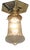 Art Nouveau Brass Ceiling Lamp, 1890s For Sale