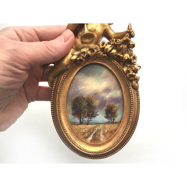 Set of 3 Hand-Painted Original Miniature Oil Landscapes "Angelic Symphony" by Valeriya Serova For Sale - Image 10 of 14