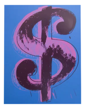 Andy Warhol, Dollar Blue, Screenprint