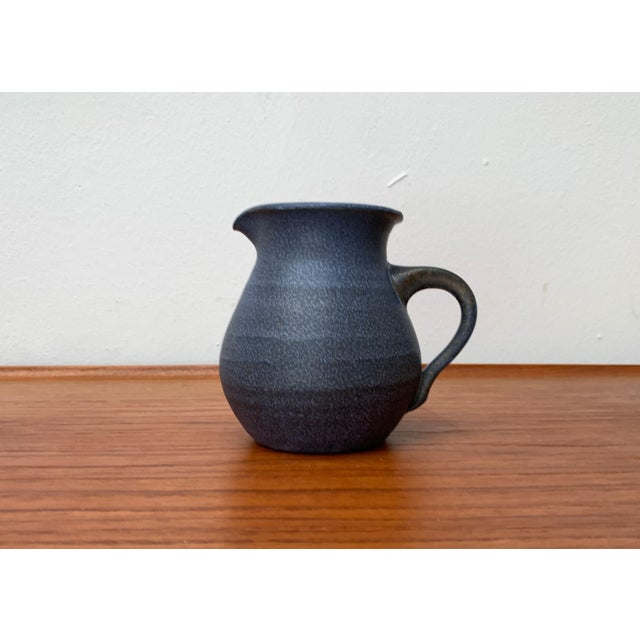 Vintage German Blue Ceramic Jug, 1970s For Sale - Image 18 of 18